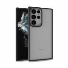 Samsung Galaxy S22 Ultra Kılıf Kamera Çıkıntılı Arkası Şeffaf Köşeleri Parlak Renkli Işlemeli Flora Kapak