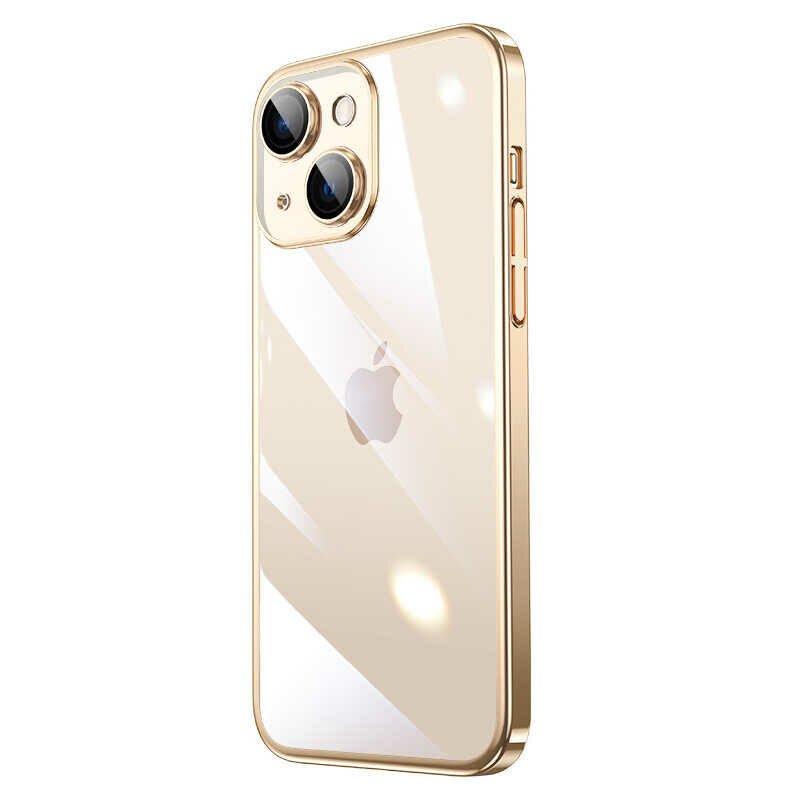 iPhone 14 Plus Kılıf Sert PC Renkli Çerçeveli  Riksos Kapak