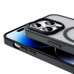 iPhone 14 Pro Max Kılıf Magsafe Şarj Özellikli Mat Arka Yüzey Sio Kapak