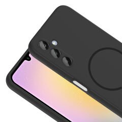 Samsung Galaxy A25 Kılıf Meta Lansman M-Safe Kamera Korumalı içi Kadife Yumuşak Renkli Süet Silikon