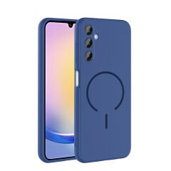 Samsung Galaxy A25 Kılıf Meta Lansman M-Safe Kamera Korumalı içi Kadife Yumuşak Renkli Süet Silikon