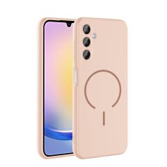 Samsung Galaxy A25 Kılıf Meta Lansman M-Safe Kamera Korumalı içi Kadife Yumuşak Renkli Süet Silikon