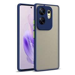 İnfinix Zero 30 4G Kılıf Mat Kamera Korumalı Renkli Tuşlu Sert Silikon Hux Kapak
