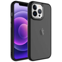 iPhone 13 Pro Max Kılıf Buzlu Sert PC  May Kapak