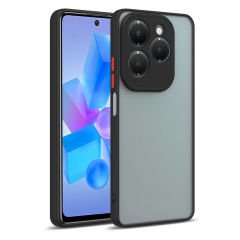 İnfinix Hot 40i Kılıf Mat Kamera Korumalı Renkli Tuşlu Sert Silikon Hux Kapak
