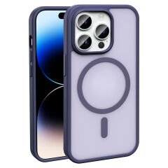 iPhone 14 Pro Kılıf Magsafe Şarj Özellikli Mat Arka Yüzey Sio Kapak