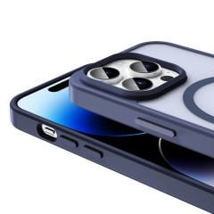 iPhone 14 Pro Kılıf Magsafe Şarj Özellikli Mat Arka Yüzey Sio Kapak