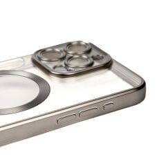 iPhone 15 Pro Max Kılıf Mat Tasarımlı Magsafe Wireless Şarj Özellikli Mat Setro Kapak Kılıf