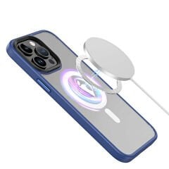 iPhone 13 Pro Max Kılıf Wireless Şarj Özellikli  Hibrit Magsafe Kapak