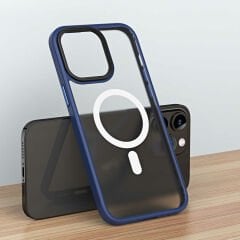 iPhone 13 Pro Max Kılıf Wireless Şarj Özellikli  Hibrit Magsafe Kapak