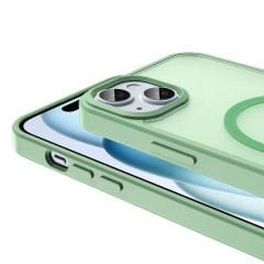 iPhone 15 Plus Kılıf Magsafe Şarj Özellikli Mat Arka Yüzey Sio Kapak