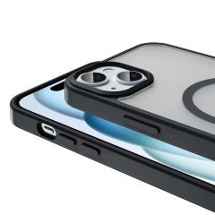 iPhone 15 Plus Kılıf Magsafe Şarj Özellikli Mat Arka Yüzey Sio Kapak