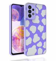 Samsung Galaxy A23 Desenli Kamera Korumalı Parlak Nora Kapak kılıf