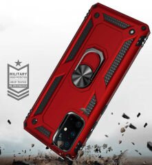 Samsung Galaxy S20 Plus Kılıf Vega Tank Sert Yüzüklü Standlı Zırh Koruma Kapak