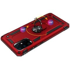 Samsung Galaxy S20 Plus Kılıf Vega Tank Sert Yüzüklü Standlı Zırh Koruma Kapak