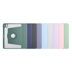 Apple iPad Pro 11 2024 Kılıf Termik Kalem Bölmeli Dönebilen Standlı Kılıf