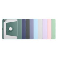 Apple iPad Pro 11 2024 Kılıf Termik Kalem Bölmeli Dönebilen Standlı Kılıf