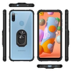 Samsung Galaxy A11 Kılıf Şeffaf Yüzüklü Mola Kapak