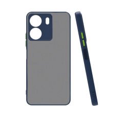 Xiaomi Poco C65 Kılıf Mat Kamera Korumalı Renkli Tuşlu Sert Silikon Hux Kapak