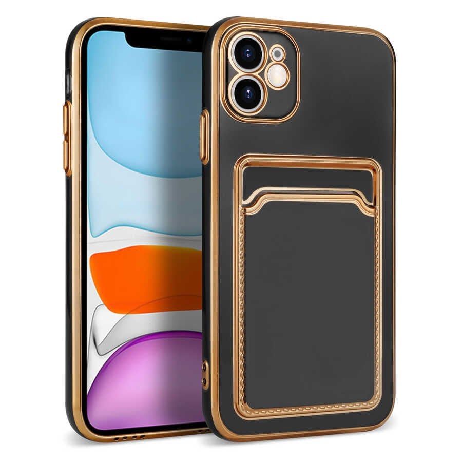 iPhone 12 Kılıf Bark Kartlıklı Kapak