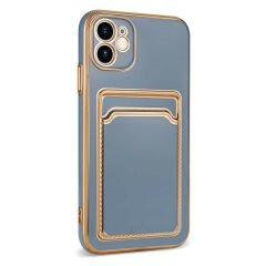 iPhone 12 Kılıf Bark Kartlıklı Kapak