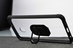 Samsung Galaxy A21 Kılıf Şeffaf Yüzüklü Mola Kapak