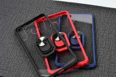 Samsung Galaxy A21 Kılıf Şeffaf Yüzüklü Mola Kapak