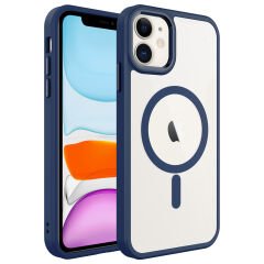 iPhone 11 Kılıf Wireless Şarj Özellikli Krom Magsafe Silikon Kapak