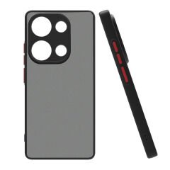 Xiaomi Redmi Note 13 Pro 5G Mat Kamera Korumalı Renkli Tuşlu Sert Silikon Hux Kapak