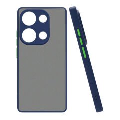 Xiaomi Redmi Note 13 Pro 5G Mat Kamera Korumalı Renkli Tuşlu Sert Silikon Hux Kapak