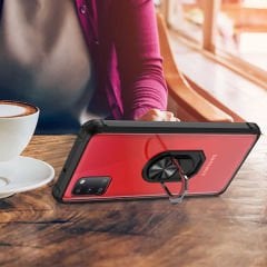 Samsung Galaxy A31 Kılıf Şeffaf Yüzüklü Mola Kapak