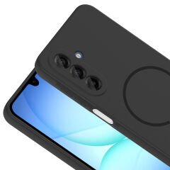 Samsung Galaxy A17 Kılıf Meta Lansman M-Safe Kamera Korumalı içi Kadife Yumuşak Renkli Süet Silikon