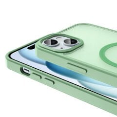 iPhone 14 Kılıf Magsafe Şarj Özellikli Mat Arka Yüzey Sio Kapak