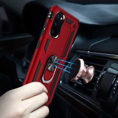 Samsung Galaxy S20 Kılıf Vega Tank Sert Yüzüklü Standlı Zırh Koruma Kapak