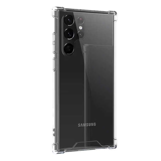 Samsung Galaxy S22 Ultra Kılıf Nitro Anti Shock Darbe Emici Köşe Korumalı Şeffaf Silikon Kapak