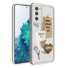 Samsung Galaxy S20 FE Kılıf Kamera Korumalı Baskılı Arka Yüzey Klas Kapak