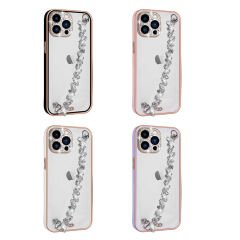 iPhone 13 Pro Kılıf Taş Süslemeli Kamera Korumalı El Tutamaçlı Blazer Kapak