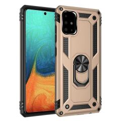 Samsung Galaxy A51 Kılıf Vega Tank Sert Yüzüklü Standlı Zırh Koruma Kapak