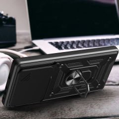 Xiaomi Poco F6 Kılıf Magnetik Standlı Kamera Korumalı Sürgülü Vega Kapak