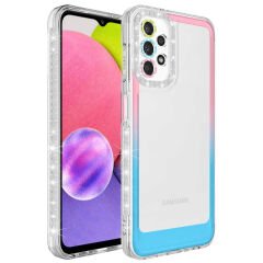 Samsung Galaxy A23 Simli ve Renk Geçiş Tasarımlı Lens Korumalı Park Kapak kılıf