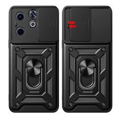 İnfinix Smart 8 Kılıf Magnetik Standlı Kamera Korumalı Sürgülü Vega Kapak