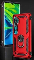 Xiaomi Mi Note 10 Kılıf Vega Tank Sert Yüzüklü Standlı Zırh Koruma Kapak