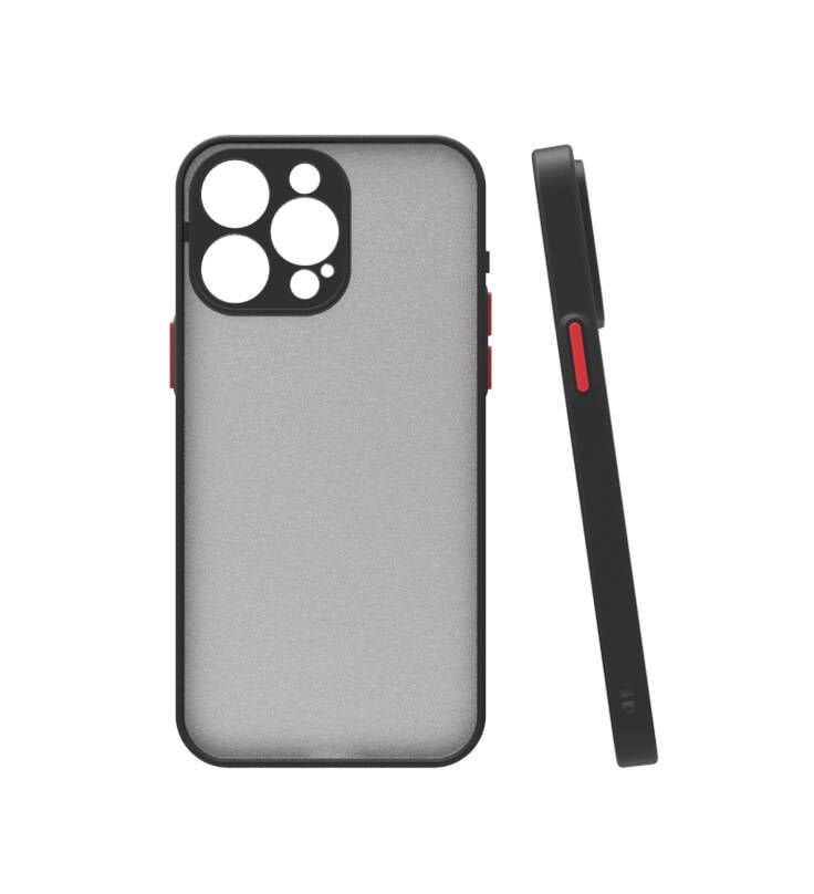 iPhone 15 Pro Kılıf Mat Kamera Korumalı Renkli Tuşlu Sert Silikon Hux Kapak