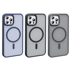 iPhone 12 Pro Kılıf Magsafe Şarj Özellikli Mat Arka Yüzey Sio Kapak