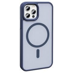 iPhone 12 Pro Kılıf Magsafe Şarj Özellikli Mat Arka Yüzey Sio Kapak