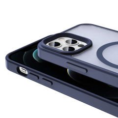 iPhone 12 Pro Kılıf Magsafe Şarj Özellikli Mat Arka Yüzey Sio Kapak