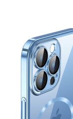 iPhone 13 Pro Max Kılıf Wireless Şarj Özellikli Sert PC  Riksos Magsafe Kapak