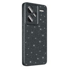 Xiaomi Redmi Note 13 Pro Plus 5G Kılıf Kamera Korumalı Simli Lüks Koton Kapak