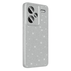 Xiaomi Redmi Note 13 Pro Plus 5G Kılıf Kamera Korumalı Simli Lüks Koton Kapak