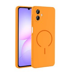 Samsung Galaxy A07 Kılıf Meta Lansman M-Safe Kamera Korumalı içi Kadife Yumuşak Renkli Süet Silikon